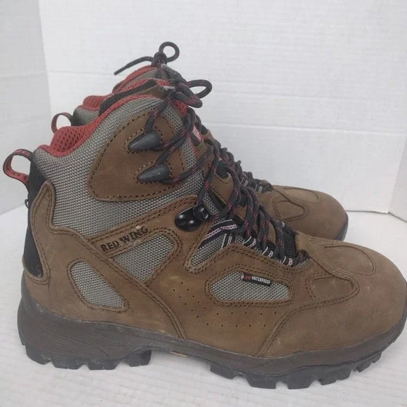 RED WING 6785 Brown Work Boot Hiker Safety Toe Leather Men US 9 D EUC